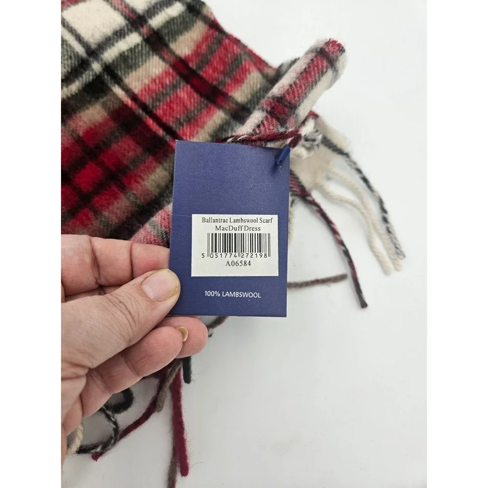 Ballantrae Edinburgh Lambswool‎ Scarf MacDuff Dress Tartan NWT